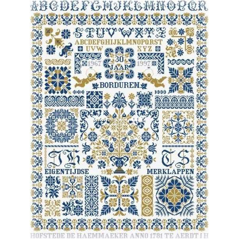 Embroidery Kurta Men - 873 Embroidery Fabric Cross Stitch Kit