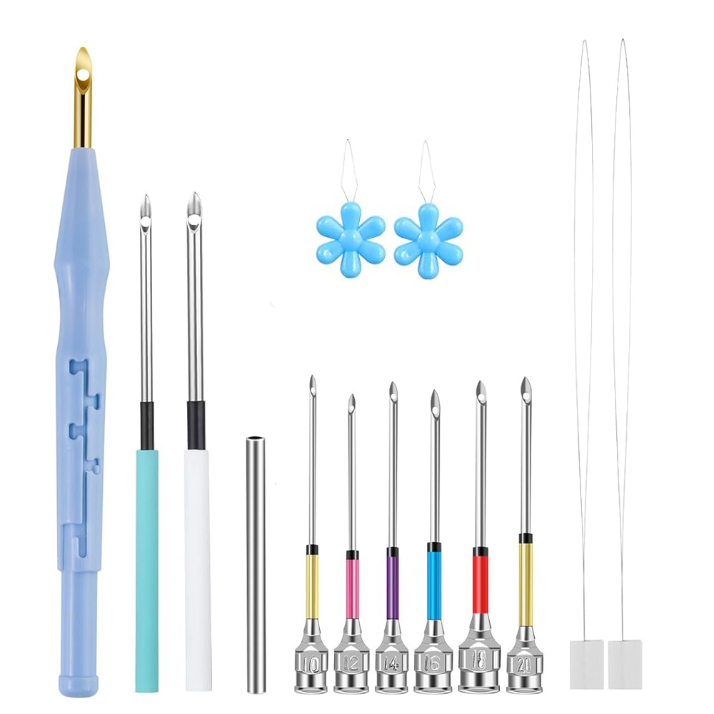Punch Needle Handle - 14PCS Punch Needle Set Adjustable Embroidery