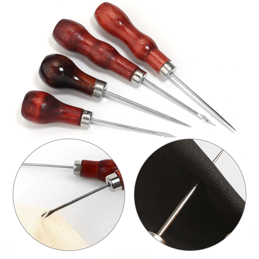 Punch Needle Handle - Wooden Handle Awls DIY Leather Tent