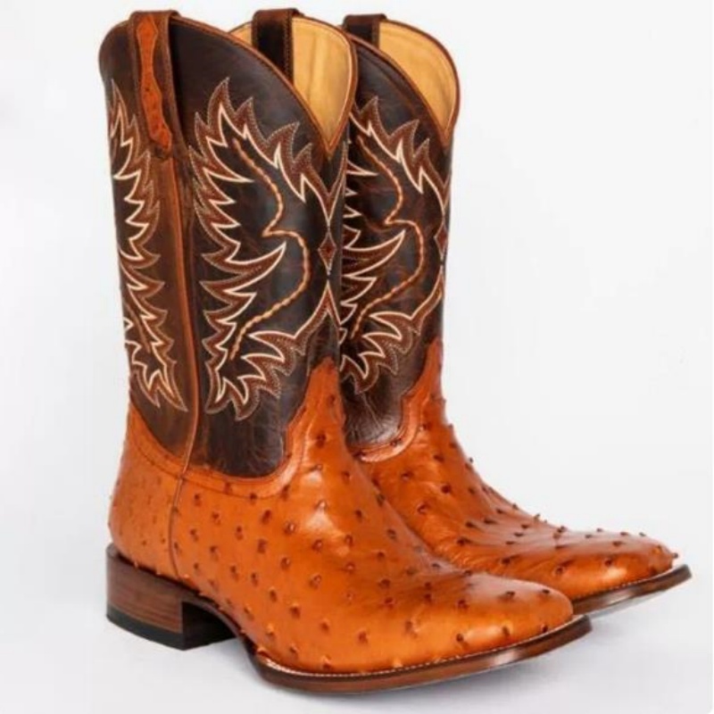 Embroidery Stitches - Men High Boots Embroidery Retro Handmade