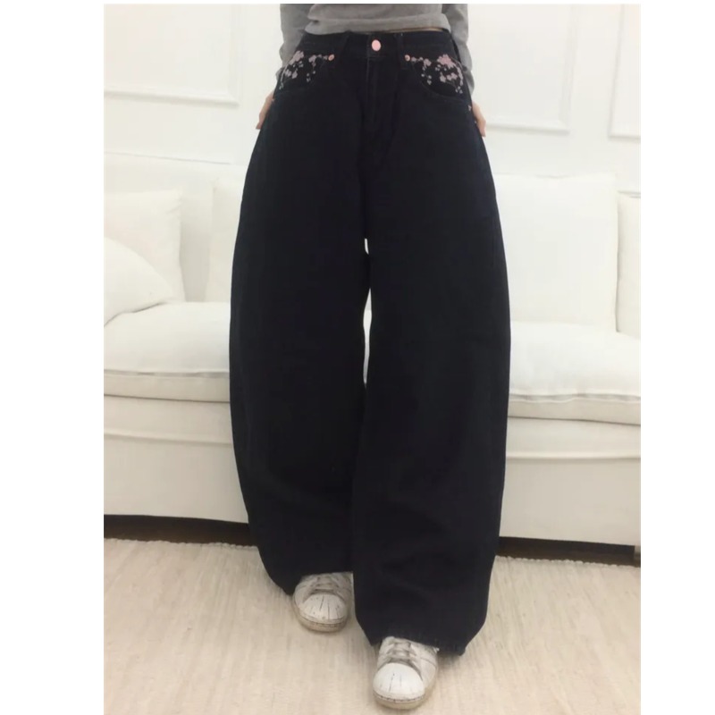 Sakura Embroidery Loose Scythe - Embroidery Jeans Sakura ulasan dan harga