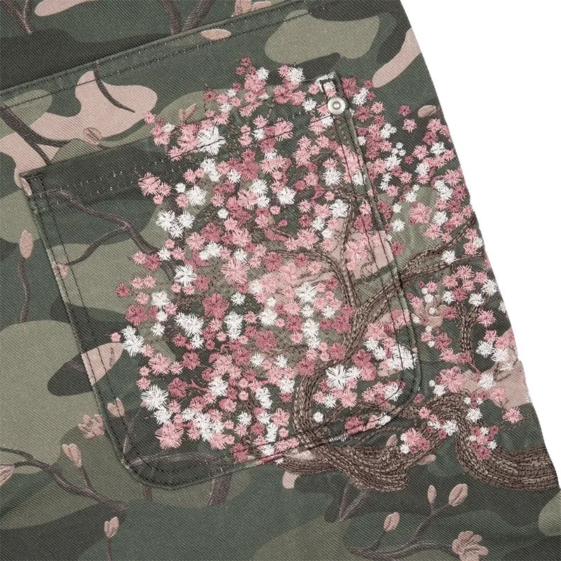 Mens Jeans Y2K Sakura Embroide - Embroidery Jeans Sakura ulasan dan harga