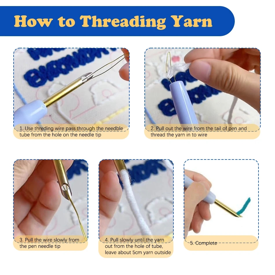 DIY Punch Needle Kits Mushroom - Punch Needle Handle ulasan dan harga