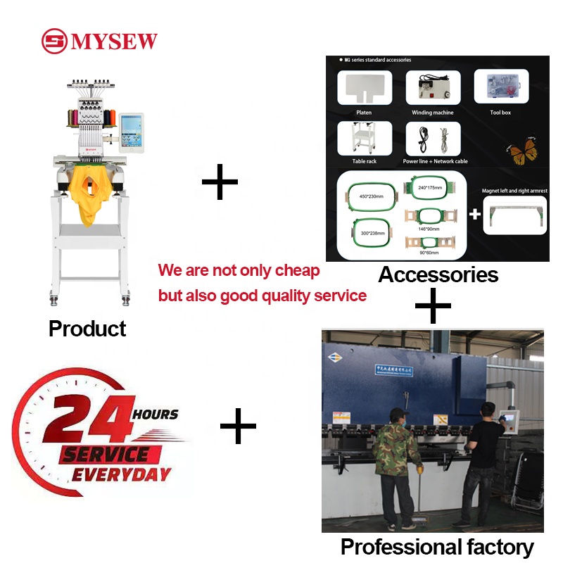 MYSEW MFS800  9  s Single Head - Embroidery Machines ulasan dan harga