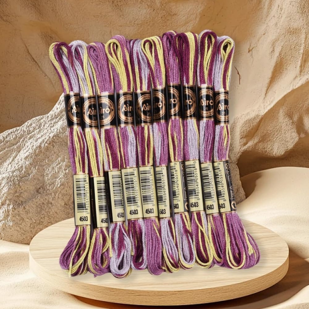 6 Strands Purple Variegated Em - Embroidery Stitches ulasan dan harga