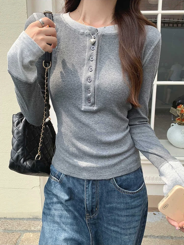 Y2K Patchwork T-Shirt 2025, Co - Embroidery Fashion ulasan dan harga