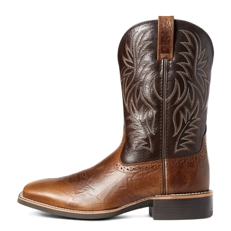 Men High Boots Embroidery Retr - Embroidery Stitches ulasan dan harga