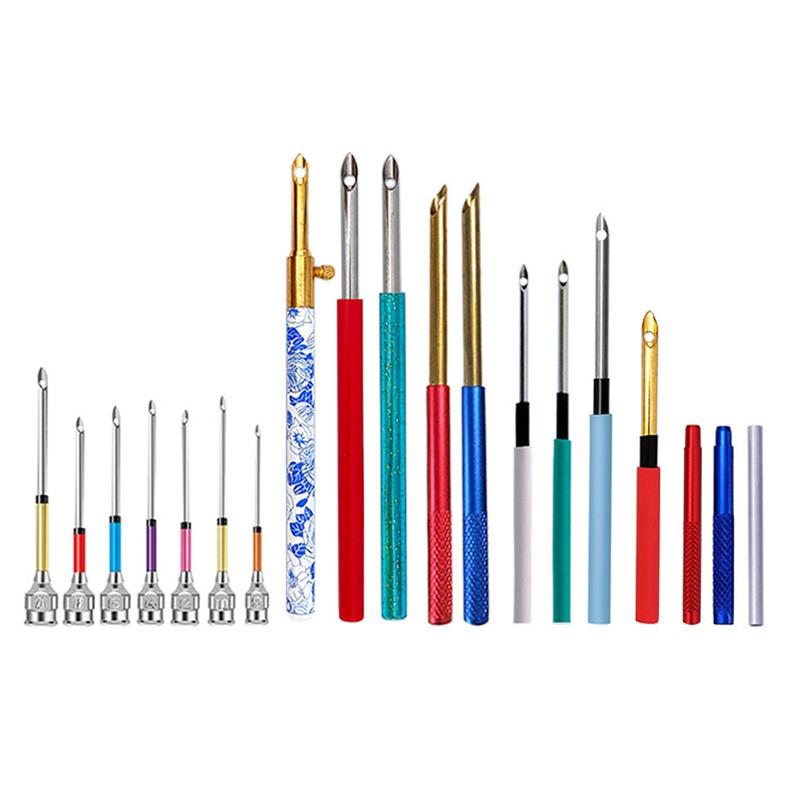 1-17Pcs Punch Needle Tool Kit  - Punch Needle Handle ulasan dan harga