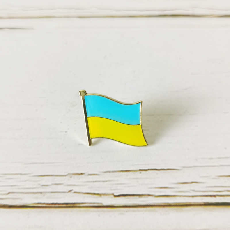 National Flag Metal Lapel Pin  - Embroidery World ulasan dan harga