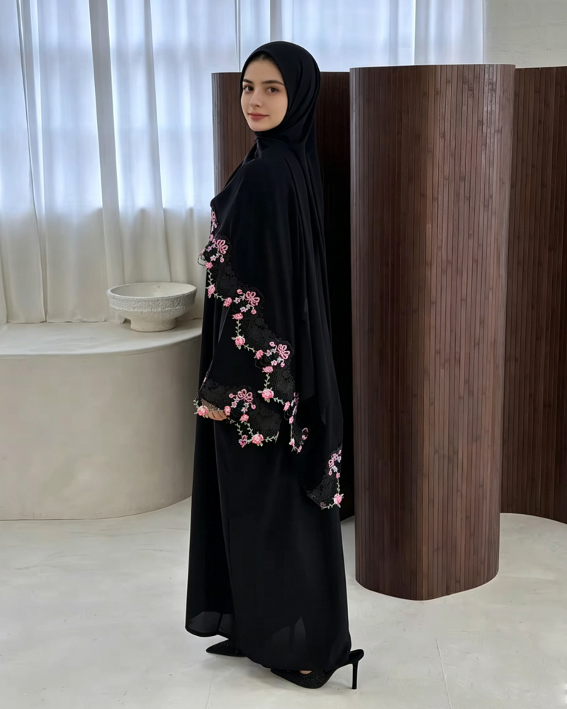 Eid Dress Women Muslim Abaya P - Embroidery Hijab ulasan dan harga