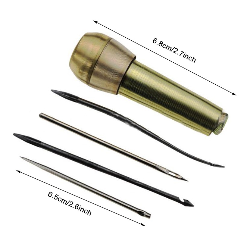 Copper Handle Sewing Awl DIY C - Punch Needle Handle ulasan dan harga