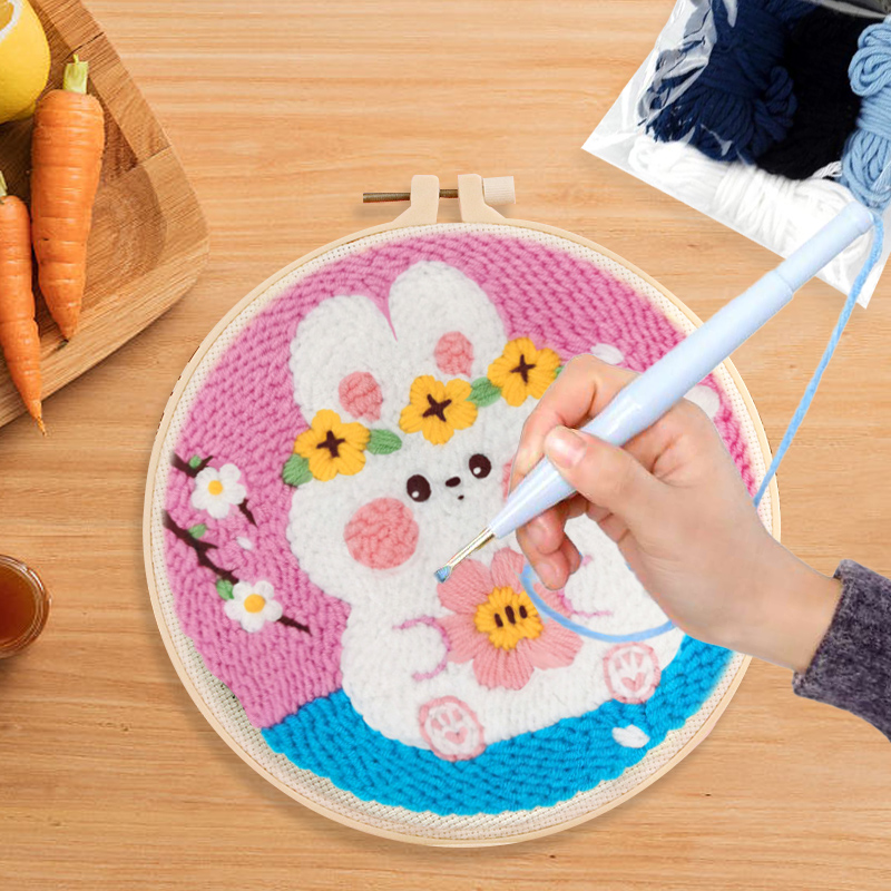20x20cm Punch Needle Embroider - Punch Needle Handle ulasan dan harga