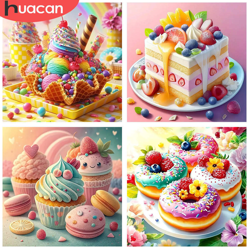 HUACAN 1pcs Diamond Painting I - Embroidery Cream ulasan dan harga