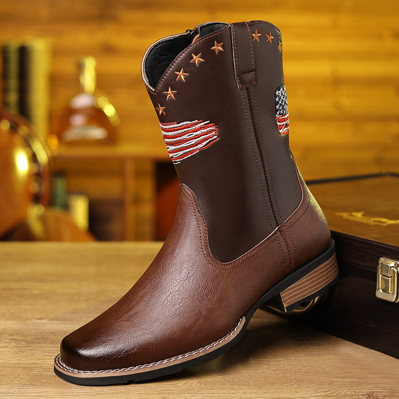 New Brand Men High Boots Embro - Embroidery Stitches ulasan dan harga