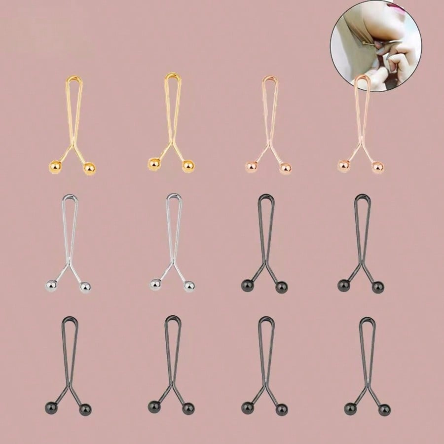 12pcs Women's Scarf Clips Hija - Embroidery Hijab ulasan dan harga