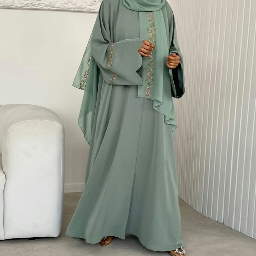 Dubai Abaya Manufacturer Islam - Embroidery Hijab ulasan dan harga
