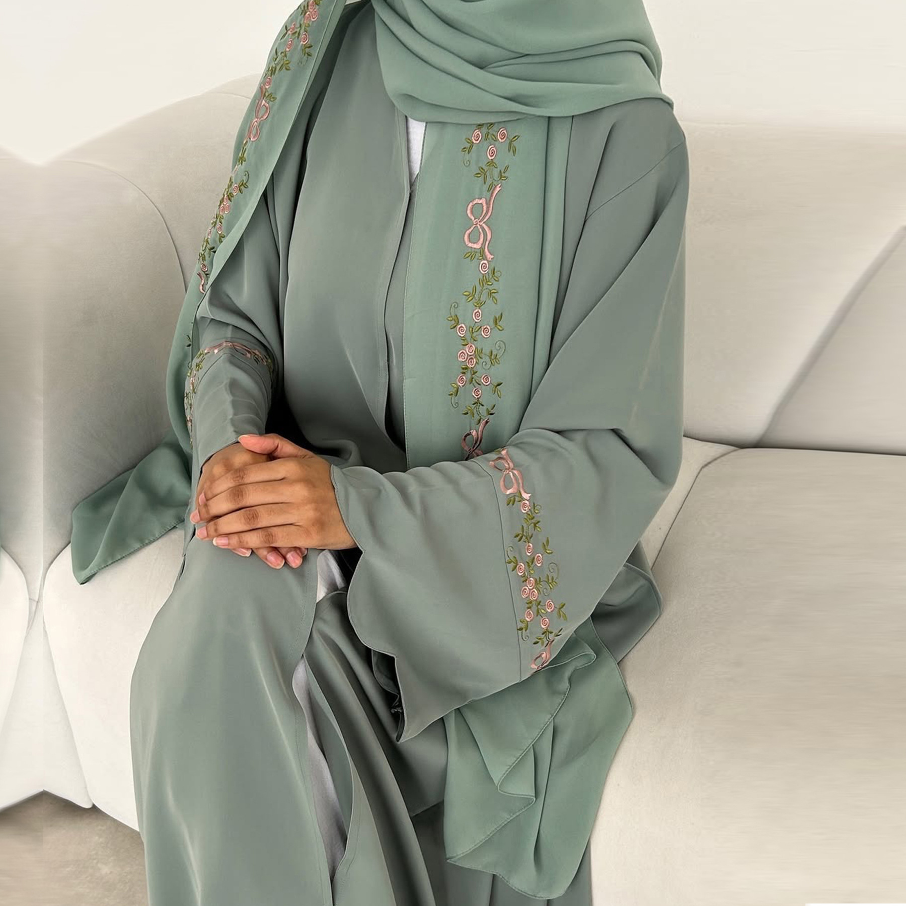 Dubai Abaya Manufacturer Islam - Embroidery Hijab ulasan dan harga