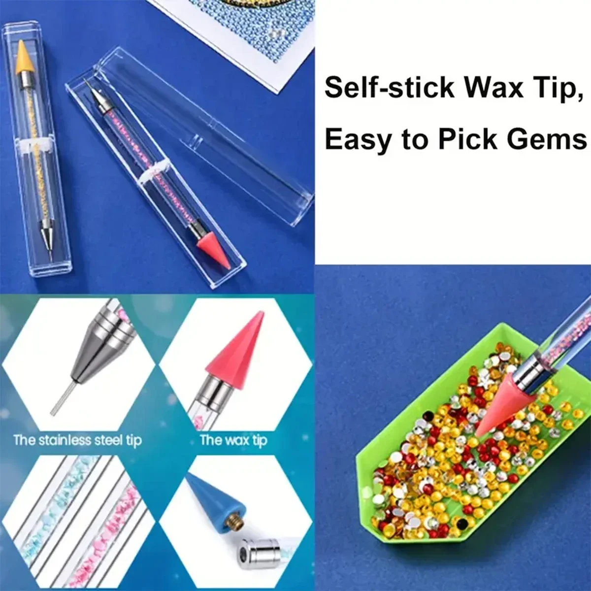 Waxless Diamond Painting Tool, - Embroidery Artwork ulasan dan harga
