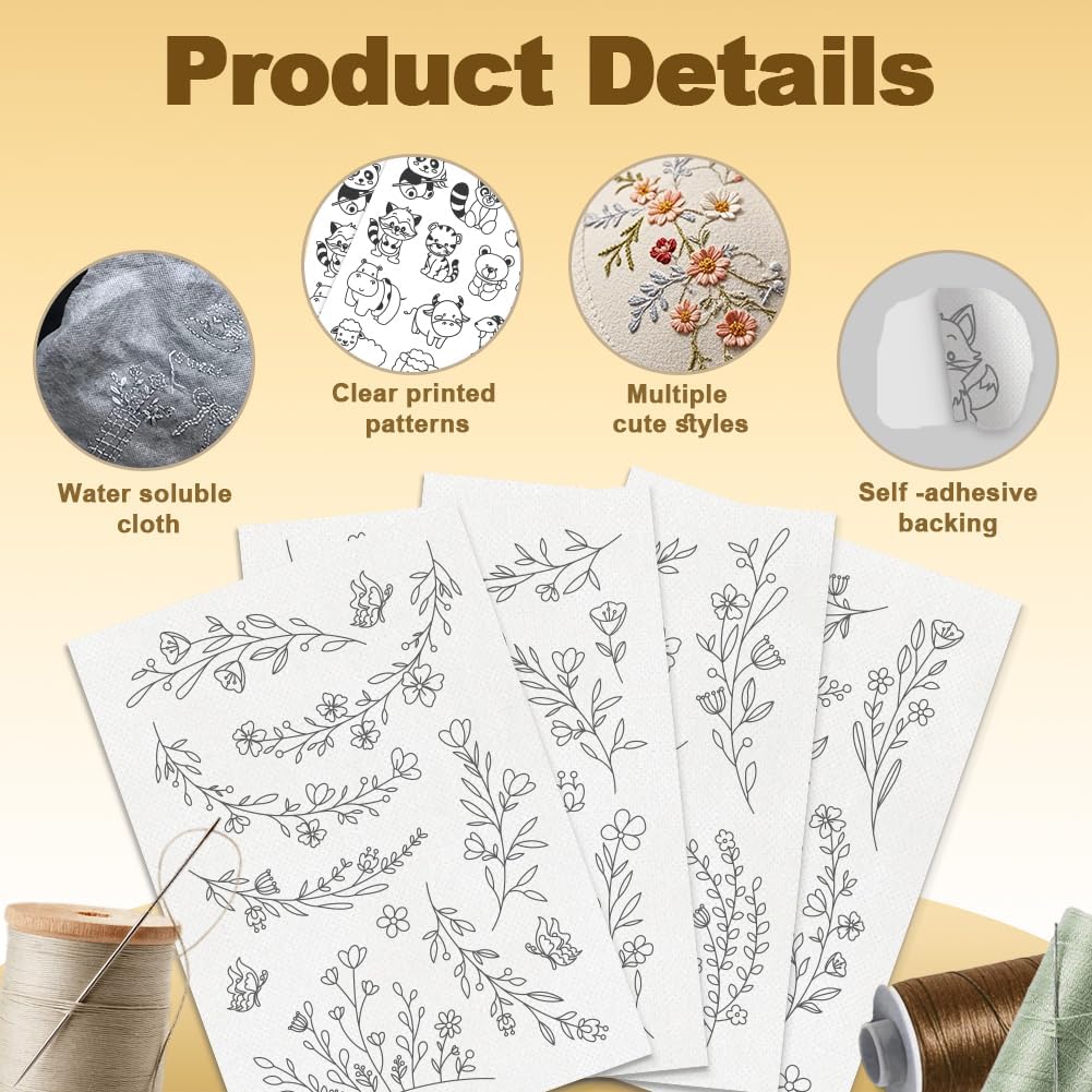 Water Soluble Embroidery Stabi - Embroidery Sheet ulasan dan harga