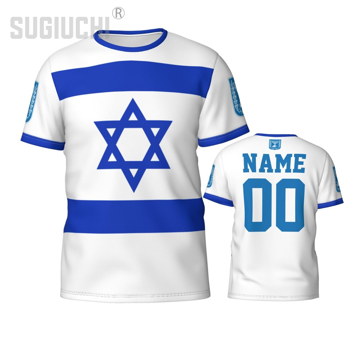 Custom Name Number Israel Flag - Embroidery World ulasan dan harga