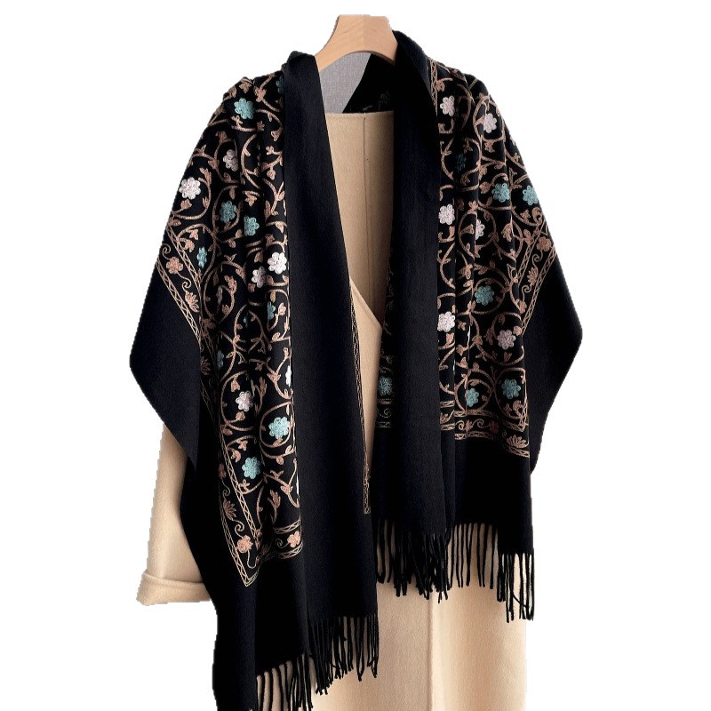 2025 New Embroidery Cashmere S - Embroidery Hijab ulasan dan harga