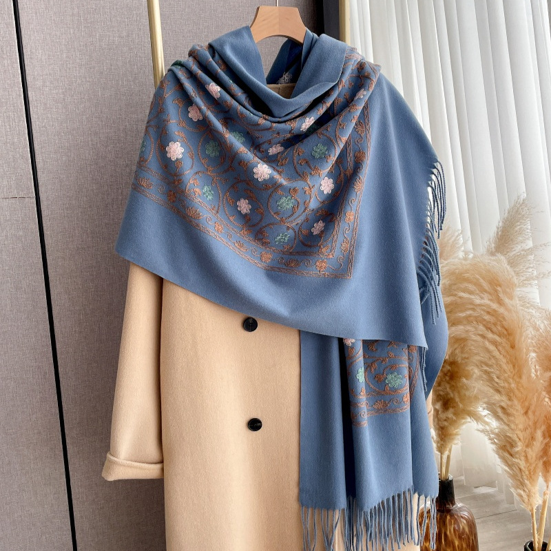 2025 New Embroidery Cashmere S - Embroidery Hijab ulasan dan harga