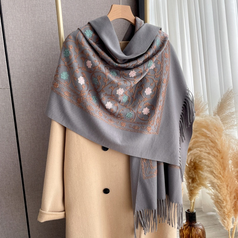 2025 New Embroidery Cashmere S - Embroidery Hijab ulasan dan harga