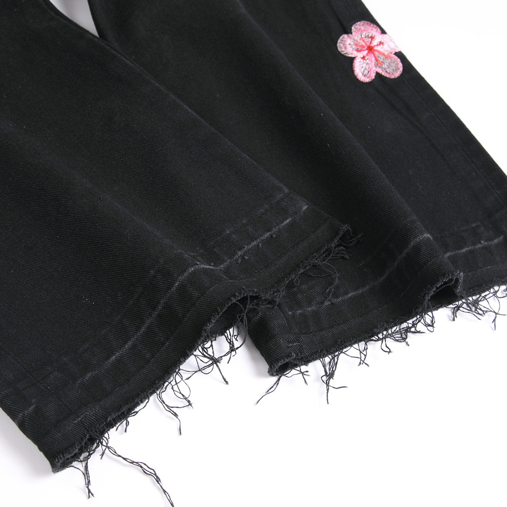Men Sakura Embroidery Denim Je - Embroidery Jeans Sakura ulasan dan harga