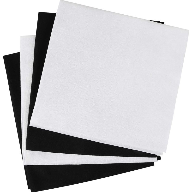 4 Pieces of Linen Fabric, Soli - Embroidery Artwork ulasan dan harga