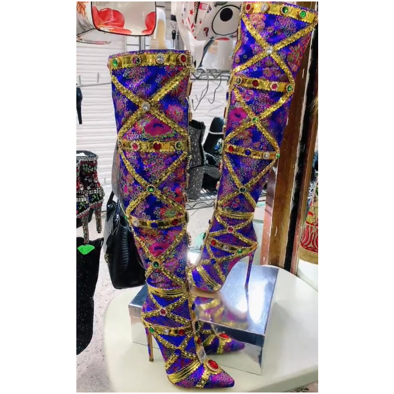 Multicolor Gemstone Gold Trim  - Embroidery Stitches ulasan dan harga