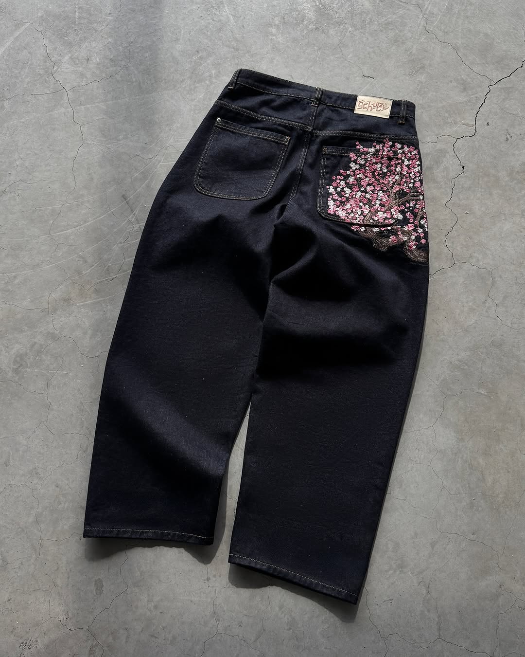 Mens Jeans Sakura Embroidery S - Embroidery Jeans Sakura ulasan dan harga
