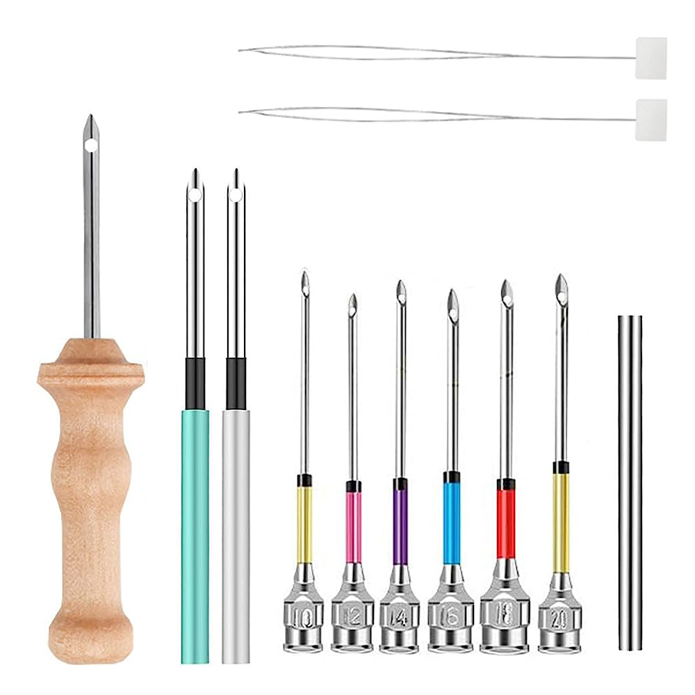Punch Needle Kit Wooden Embroi - Punch Needle Handle ulasan dan harga