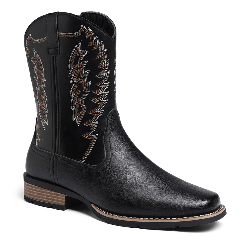 Men High Boot Luxury Embroider - Embroidery Stitches ulasan dan harga