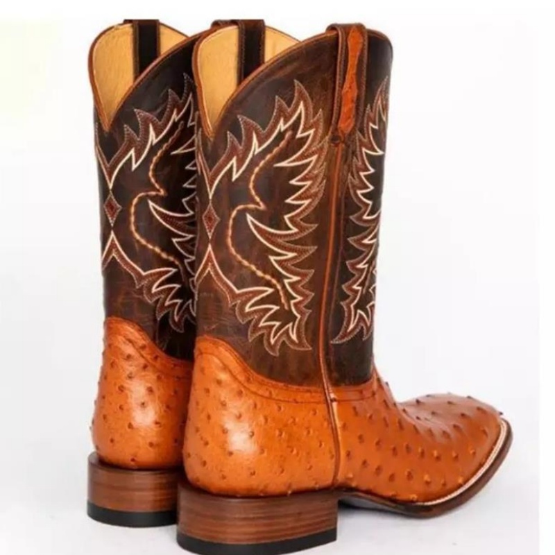 Men High Boots Embroidery Retr - Embroidery Stitches ulasan dan harga