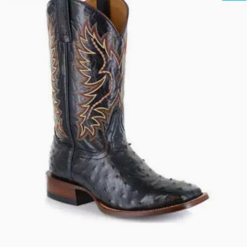 Men High Boots Embroidery Retr - Embroidery Stitches ulasan dan harga