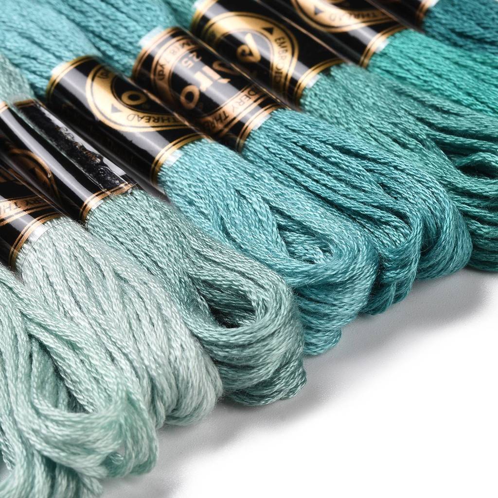 1Set 8 Skeins 0.5mm 6-Ply Poly - Embroidery Stitches ulasan dan harga