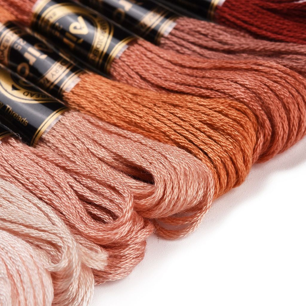1Set 8 Skeins 0.5mm 6-Ply Poly - Embroidery Stitches ulasan dan harga