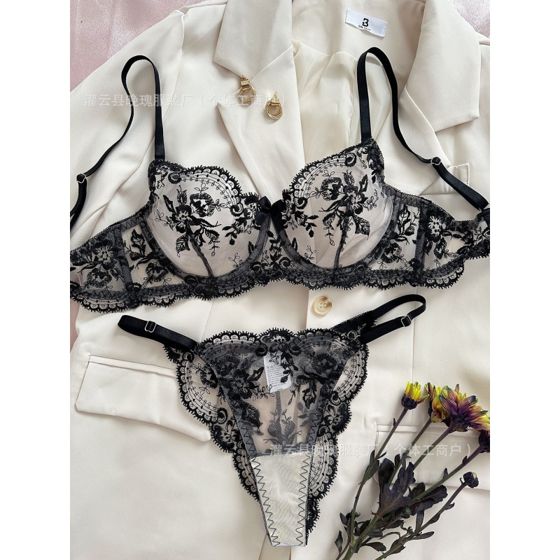 Hot-selling Sexy Lingerie Flor - Embroidery Set ulasan dan harga