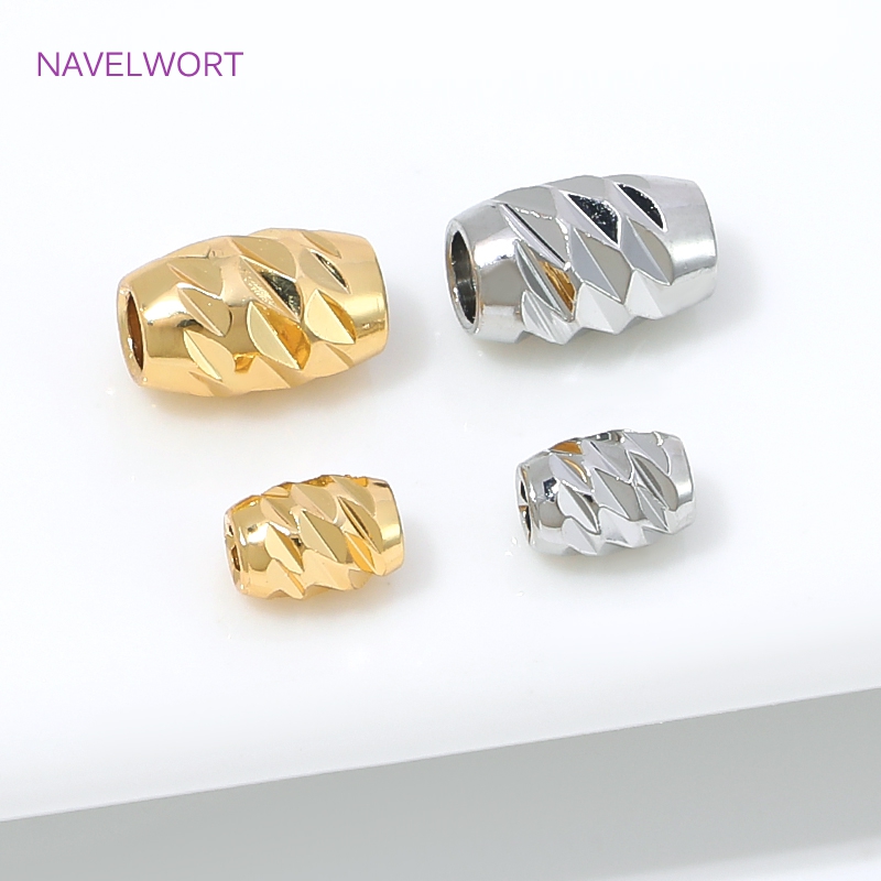 Brass 4/6mm Stripe Spacer Bead - Embroidery Artwork ulasan dan harga
